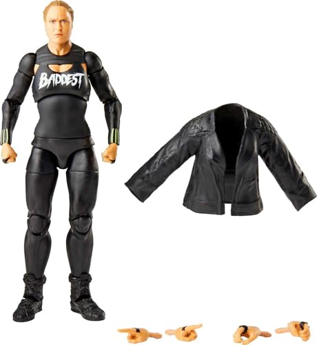 Mattel WWE Ronda Rousey Elite Collection Actionfigur, luxuriöse Artikulation und lebensechtes Detail mit ikonischem Zubehör, 15 cm Mattel WWE Ronda Rousey Elite Collection Actionfigur, luxuriöse Artikulation und lebensechtes Detail mit ikonischem Zubehör, 15 cm von Mattel