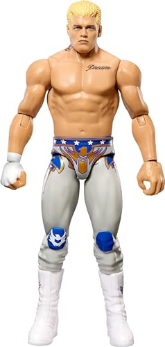 Mattel WWE Top Picks 15,2 cm Cody Rhodos Actionfigur mit 10 Gelenkpunkten und realistischem Look von Mattel
