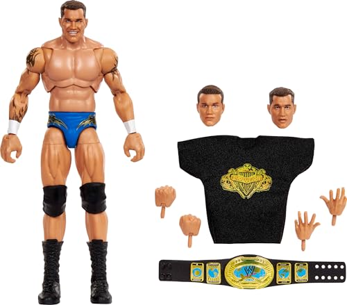 Mattel WWE Ultimate Edition Randy Orton Fan Takeover-Set aus ca. 15 cm großer Actionfigur und Zubehör, mehr als 10 Teile inklusive austauschbaren Köpfen und Händen, JCX43 Mattel WWE Ultimate Edition Randy Orton Fan Takeover-Set aus ca. 15 cm großer Actionfigur und Zubehör, mehr als 10 Teile inklusive austauschbaren Köpfen und Händen, JCX43 von Mattel