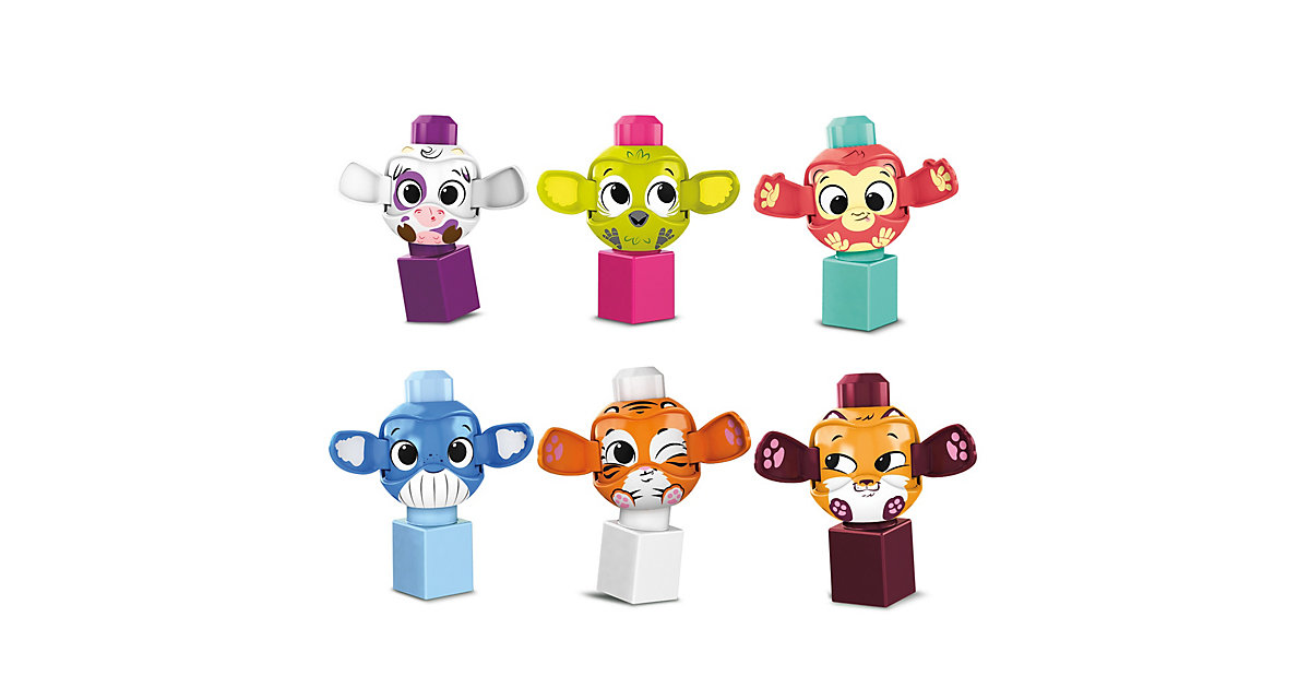 Mega Bloks Guck-Guck Tiere Sortiment (je 2 Teile) bunt von Mattel