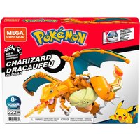 Mega Pokémon Glurak, Bauset, Bausteine, Sammelfigur, 223 Teile von Mattel GmbH