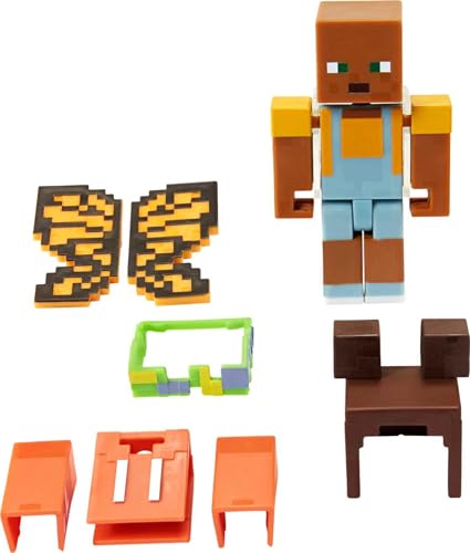 Minecraft Creator Series – HJG77 – Figur mit Gelenken, 10 cm + Zubehör – Fairy Wings / Feenflügel Minecraft Creator Series – HJG77 – Figur mit Gelenken, 10 cm + Zubehör – Fairy Wings / Feenflügel von Mattel