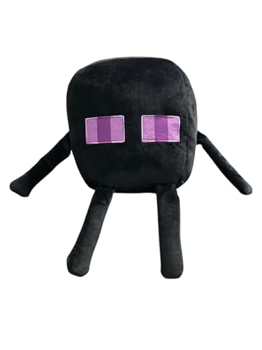 Minecraft Enderman Cuutopia Plüschtier, schwarz mit violetten Akzenten, 27,9 cm von Mattel