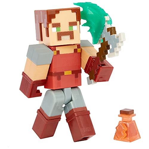 Minecraft GNC28 - Dungeons Hal, ca. 8 cm große Sammelfigur und Zubehörteile, Geschenk für fantasievolles Spielen für Kinder ab 6 Jahren Minecraft GNC28 - Dungeons Hal, ca. 8 cm große Sammelfigur und Zubehörteile, Geschenk für fantasievolles Spielen für Kinder ab 6 Jahren von Mattel
