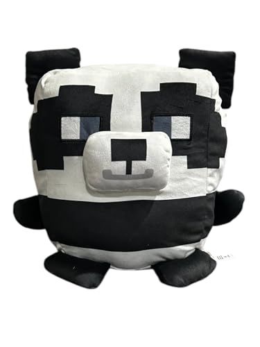 Minecraft Panda-Design, Cuutopia, Plüschtier, Schwarz und Weiß, 25,4 cm von Mattel