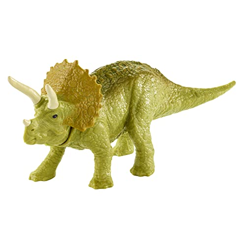 Mini-Dinosaurier-Figuren zum Sammeln, inspiriert von Jurassic World – grüne Triceratops-Dinosaurier-Figur ~ ungeöffnete identifizierte Blindtasche ~ Wave 10 Mini-Dinosaurier-Figuren zum Sammeln, inspiriert von Jurassic World – grüne Triceratops-Dinosaurier-Figur ~ ungeöffnete identifizierte Blindtasche ~ Wave 10 von Mattel