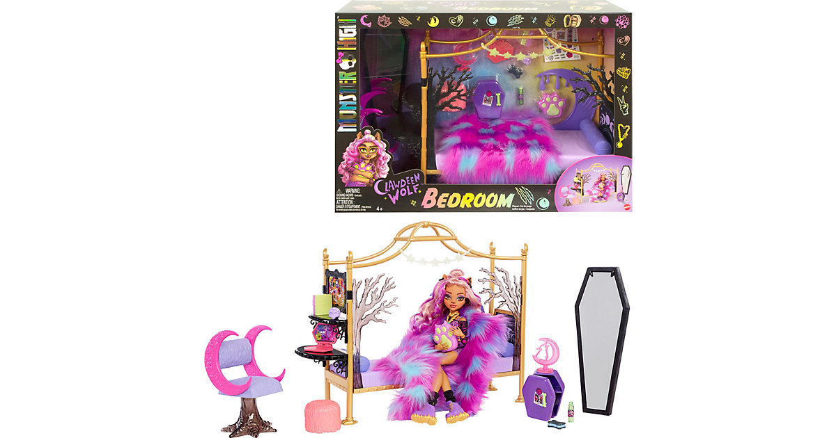 Monster High Clawdeen Wolfs Schlafzimmer bunt von Mattel