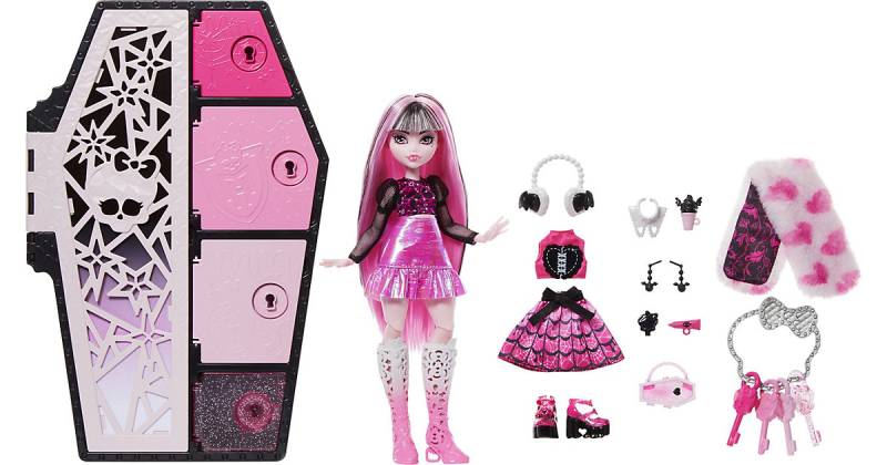 Monster High Verborgene Schätze Draculaura rosa von Mattel