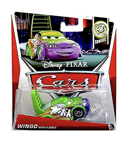 Mattel Pixar Cars Druckguss-Fahrzeug Wingo mit Flammen, Druckguss-Auto, klein, rot, 5,1 x 7,6 x 5,1 cm, ab 3 Jahren von Mattel