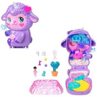 Polly Pocket Traumland-Schatulle in zauberhafter Lammform mit 1 Minipuppe und von Mattel