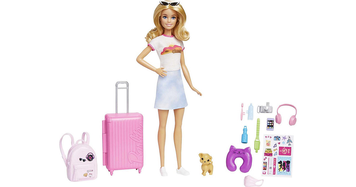 Refreshed Travel Barbie mehrfarbig von Mattel