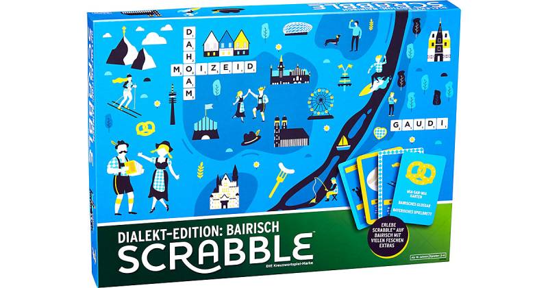 Mattel Games Scrabble Dialekt-Edition Bayern, Gesellschaftsspiel, Familienspiel von Mattel
