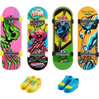 Von Tony Hawk inspiriertes Hot Wheels Skate Neon Bones Fingerboard und abnehmb von Mattel