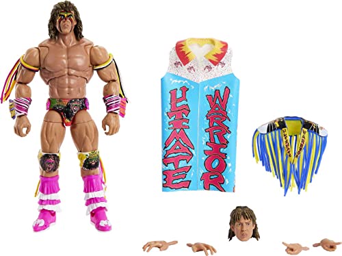 WWE MATTEL Action Figures Ultimate Edition Warrior Figur und Zubehör 6 in Collectible WWE Toys (HKT43) von WWE MATTEL