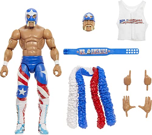 WWE Actionfiguren | WWE Elite Mr. America Figur mit Zubehör | Sammelgeschenke von Mattel