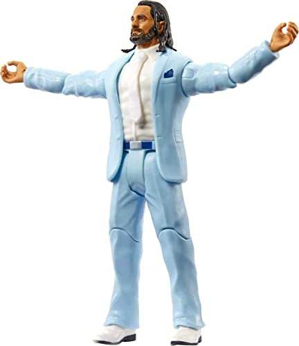 WWE Basic Actionfigur, Seth Rollins, beweglich, 15,2 cm, Sammlerstück für Kinder ab 6 Jahren von Mattel