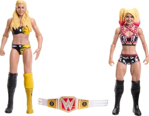Mattel WWE Charlotte Flair vs Alexa Bliss Championship Showdown Actionfigur 2er-Pack mit RAW Women's Championship, 15,2 cm Mattel WWE Charlotte Flair vs Alexa Bliss Championship Showdown Actionfigur 2er-Pack mit RAW Women's Championship, 15,2 cm von Mattel