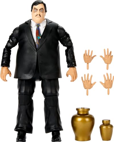 Mattel WWE Elite Actionfigur & Zubehör, Serie #106 Paul Bearer, 15,2 cm, Sammlerstück mit 25 Gelenkpunkten & austauschbaren Händen von Mattel