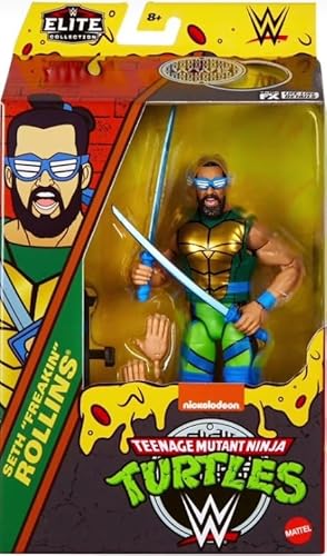 WWE Elite Collection TMNT Seth Freakin Rollins als Leonardo Actionfigur WWE Elite Collection TMNT Seth Freakin Rollins als Leonardo Actionfigur von Mattel
