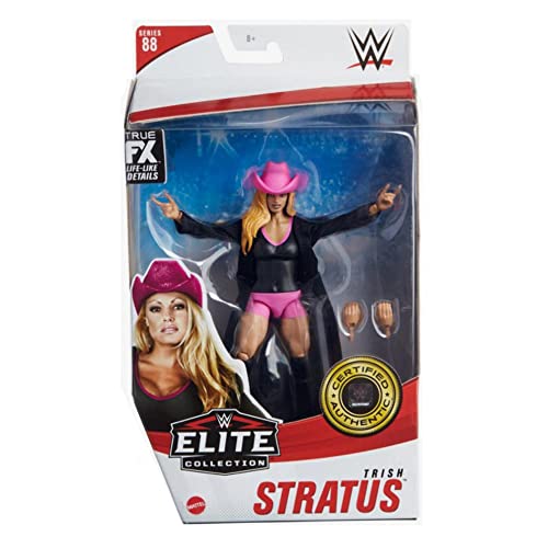 WWE GVB87 - Trish Stratus Elite-Actionfigur, beweglich, ca. 18 cm, zum Sammeln, Spielzeug ab 8 Jahren von Mattel