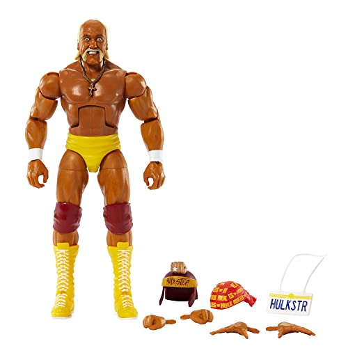 WWE HDF43 - Hulk Hogan Elite Collection Actionfigur, ca. 15 cm, beweglich, Spielzeug Geschenk zum Sammeln für WWE Fans ab 8 Jahren von WWE