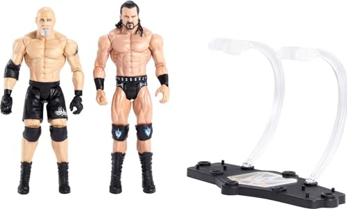 WWE HDM10 - Drew McIntyre vs. Goldberg Championship Showdown ca. 15 cm große Actionfiguren im 2er-Pack Friday Night Smackdown Battle Pack, Spielzeug ab 6 Jahren WWE HDM10 - Drew McIntyre vs. Goldberg Championship Showdown ca. 15 cm große Actionfiguren im 2er-Pack Friday Night Smackdown Battle Pack, Spielzeug ab 6 Jahren von Mattel