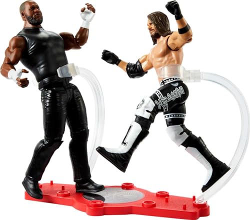 WWE HDM18 - Jeff Hardy vs AJ Styles Championship Showdown 2er-Pack Actionfiguren, ca. 15 cm, Friday Night Smackdown Battle Pack, Spielzeug für Kinder ab 6 Jahren von Mattel