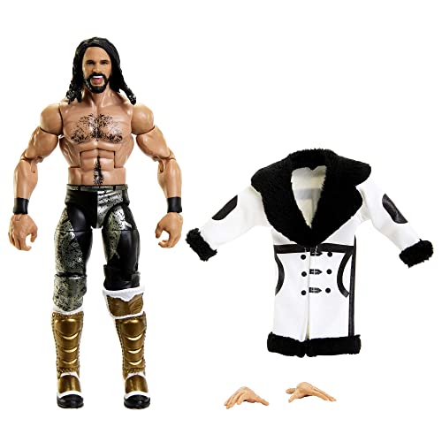 WWE HKN73 - WWE Elite Seth Rollins-Figur mit Zubehörteilen, Geschenke zum Sammeln, Action Figur ab 8 Jahren WWE HKN73 - WWE Elite Seth Rollins-Figur mit Zubehörteilen, Geschenke zum Sammeln, Action Figur ab 8 Jahren von Mattel