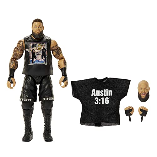 WWE HKN86 - Elite Kevin Owens-Actionfigur Mit Zubehörteilen | Sammelgeschenke von Mattel