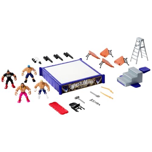 WWE Knuckle Crunchers Mini Mayhem Ring Bundle Spielset, Cody Rhodes, John Cena, Seth Rollins Figuren WWE Knuckle Crunchers Mini Mayhem Ring Bundle Spielset, Cody Rhodes, John Cena, Seth Rollins Figuren von Mattel