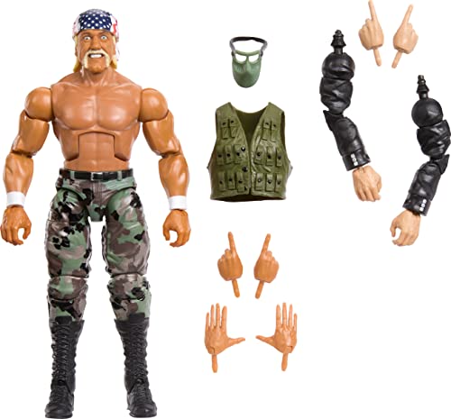 WWE Elite Actionfigur SummerSlam Hulk Hogan mit Zubehör und Mr. Perfect Build-A-Figure Parts WWE Elite Actionfigur SummerSlam Hulk Hogan mit Zubehör und Mr. Perfect Build-A-Figure Parts von Mattel
