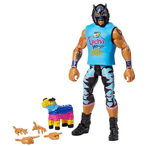 WWE MATTEL Lince Dorado Elite Series #74 Deluxe Actionfigur mit realistischen Gesichtsdetails, ikonischer Ringausrüstung und Zubehör von Mattel
