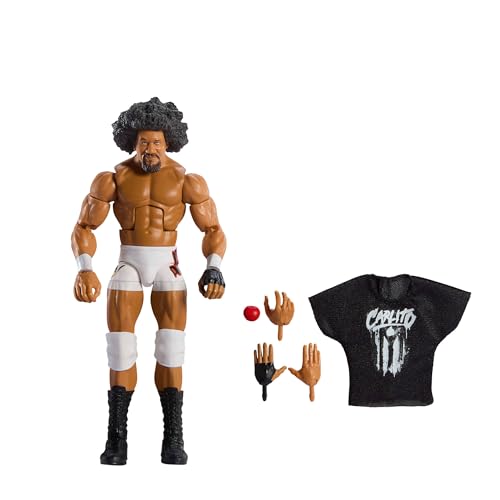Mattel WWE Elite Actionfigur und Zubehör, Serie #113, ca. 15 cm große Sammelfigur John Carlito mit 25 Bewegungspunkten und austauschbaren Händen, JCH88 von WWE