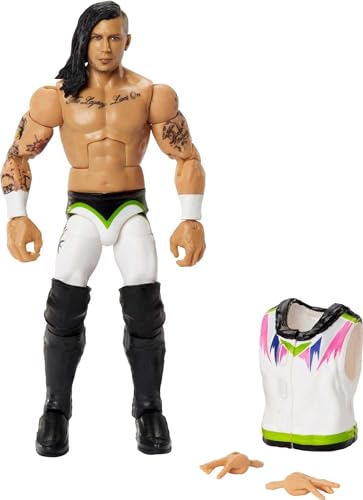 WWE Nash Carter Elite Sammlung Actionfigur, 6-inch Posable Sammlerstück Geschenk für WWE Fans Alter 8 Jahre Alt & Verkleidung von WWE