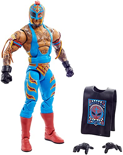 WWE Rey Mysterio Elite Collection Serie 89 Actionfigur 15,2 cm bewegliches Sammlerstück Geschenk Fans ab 8 Jahren von WWE Mattel