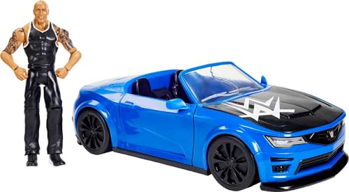 WWE Wrekkin’ Slam-Mobile Vehicle with Rolling Wheels & 8 Breakable Parts & 6-Inch/15.24 cm The Rock Basic Action Figure, Gift for Ages 6 Years+ - GYV51 WWE Wrekkin’ Slam-Mobile Vehicle with Rolling Wheels & 8 Breakable Parts & 6-Inch/15.24 cm The Rock Basic Action Figure, Gift for Ages 6 Years+ - GYV51 von Mattel