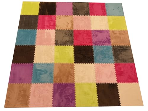 Kinder Baby Spielmatte Spielteppich Puzzlematte XXL Matte 180 x 180 cm - Blattmuster - 36 Matten inkl. Randstücke Kinder Baby Spielmatte Spielteppich Puzzlematte XXL Matte 180 x 180 cm - Blattmuster - 36 Matten inkl. Randstücke von MattenHai
