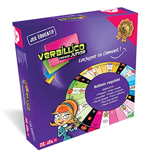 mattika Editions – Verbillico Junior – Gesellschaftsspiel Lernspiel – alle Modi des Infinitivs – Konjugation – ab 7 Jahren von Mattika