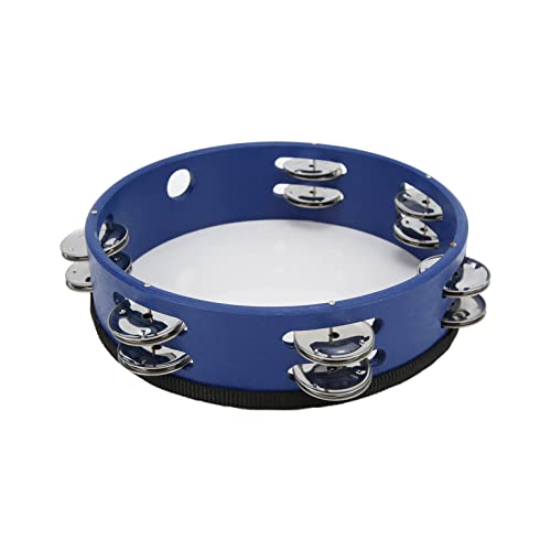 8in Blue Handheld Jingles Bell Tambourine für Kinder Erwachsene - Hochzeitsfeier Percussion Instrument 8in Blue Handheld Jingles Bell Tambourine für Kinder Erwachsene - Hochzeitsfeier Percussion Instrument von Matybobe