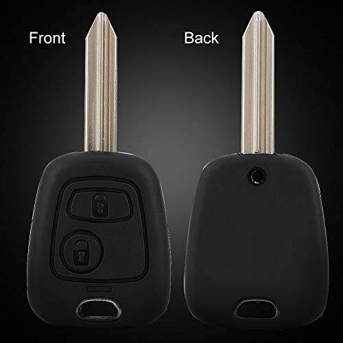 Matybobe 2 Knöpfe Remote Car Key FOB 433MHz Flip -Schlüssel für Saxo Xsara Berlingo von Matybobe