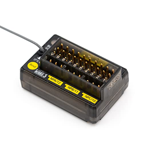 Matybobe FGr12B 2,4GHz 12 Kanal Empfänger PWM PPM Ibus für AFHDS3-Sender HF-Module PL18 / NB4 / NB4 Lite RC-Auto-Bootsfahrzeug von Matybobe