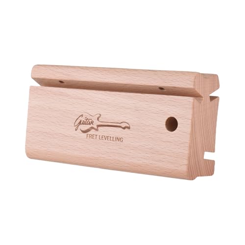 Matybobe Guitar Fret Tool 3-in-1-Winkeldatei für Gitarrenbass Ukulele Banjo mit Pinselschlüssel 3/23/35 Grad Luthier Toolr Bass Fret Dressing End-Dressing (Buchenholz) von Matybobe