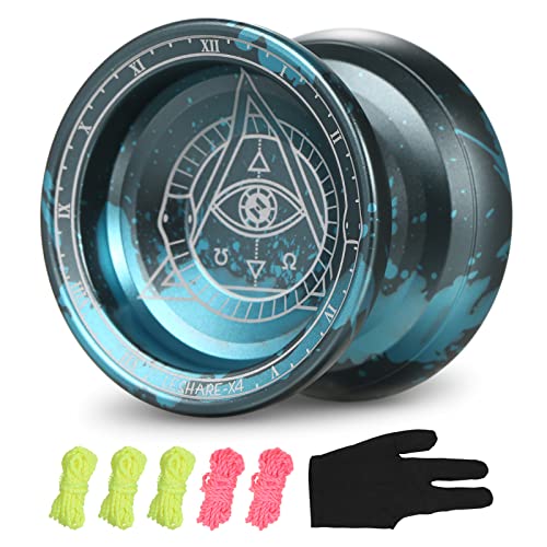 Matybobe Professionelles Yoyo Jojo aus Aluminium, mit Schnüren und Handschuh von Matybobe