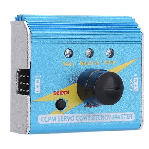 Matybobe RC Servo Tester 3CH Digitaler Servo -Tester für RC Hubschrauber ECS Speed Controller Checker Aluminium Shell Matybobe RC Servo Tester 3CH Digitaler Servo -Tester für RC Hubschrauber ECS Speed Controller Checker Aluminium Shell von Matybobe