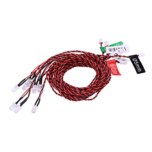 Matybobe Simulation von RC LED LED Light -System Blitzlichter Kompatibel mit RC Flugzeug Hubschrauber Fernbedienung 8 Lichter Kit für Sicheres Flugerlebnis von Matybobe
