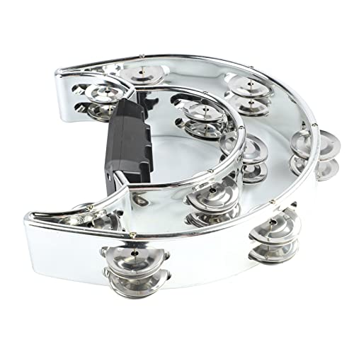 Tambourin Doppelreihe Hand Percussion Jingles Instrument für Partyleistung 22 cm Tambourin Doppelreihe Hand Percussion Jingles Instrument für Partyleistung 22 cm von Matybobe