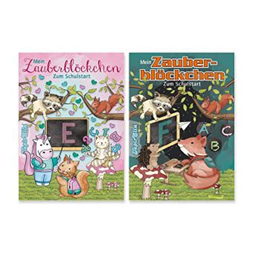 Lutz Mauder - 18582 - TapirElla Zauberblock Schulstart, 2er Set, DIN A6, 24 Blatt von Lutz Mauder