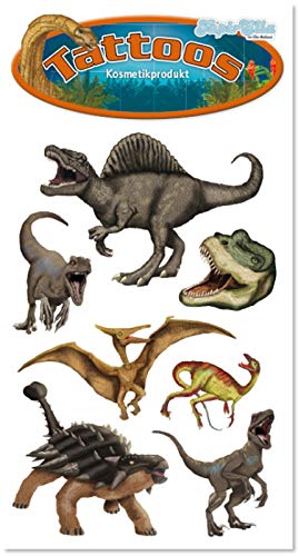 Tattoo-Set * Dinosaurier - Fotorealistisch * von Lutz Mauder | 44695 | Dino Tattoos Kindertattoo Kinder Geburtstag Mitgebsel von Lutz Mauder