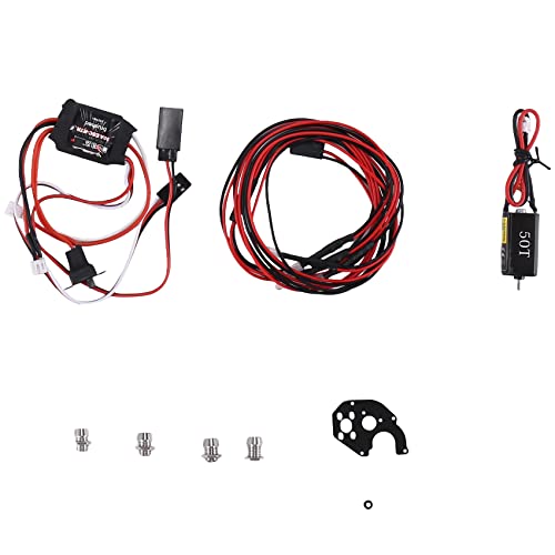 Mauedest 050 50T Brushed Motor & 30A ESC & 2 WeißE 2 Rote LED-Leuchten für Axial SCX24 1/18 1/24 1/28 1/32 RC Car Upgrades Parts Mauedest 050 50T Brushed Motor & 30A ESC & 2 WeißE 2 Rote LED-Leuchten für Axial SCX24 1/18 1/24 1/28 1/32 RC Car Upgrades Parts von Mauedest