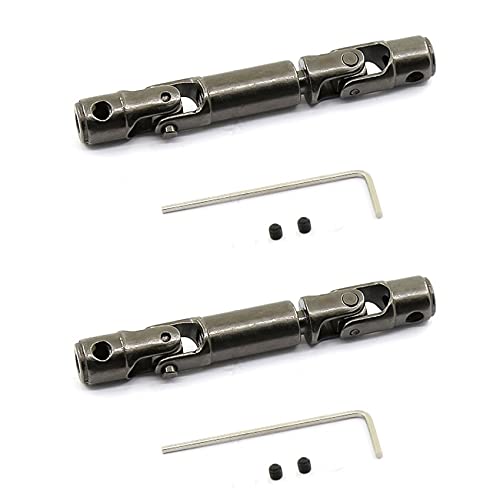 Mauedest 2 x Upgrade Motorwelle CVD in Metall für D12 C14 C24 B14 B24 B16 B36 MN D90 MN99S RC Autoteile Zubehör von Mauedest